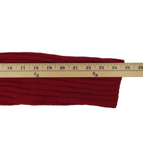 Creazioni Effeci Zip Quilted Sweater Jacket Womens M Red Faux Fur Collar NEW - Picture 5 of 16